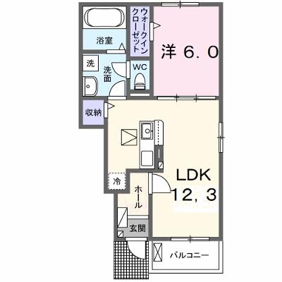 フルールⅠ 103【管理NO：1-026817901-01030】 ★家具家電は申し込み後に搬入しますの物件画像