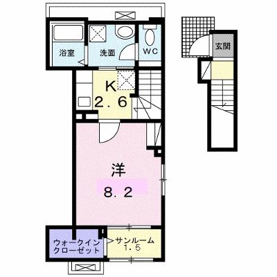 セント・ヴィレッジ 201【管理NO：1-026743401-02010】 ★家具家電は申し込み後に搬入しますの物件画像