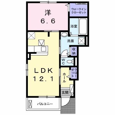 メゾンブローテ　Ｉ 101【管理NO：1-025613603-01010】の物件画像