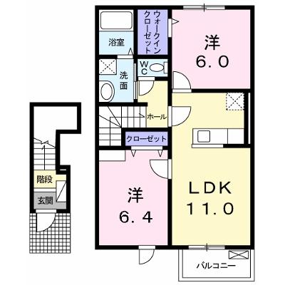 セゾン　ジェルメ　Ⅱ 202【管理NO：1-016733901-02020】 ★家具家電は申し込み後に搬入しますの物件画像