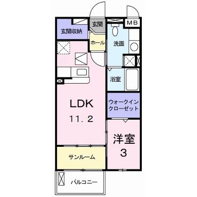 サンリット・ヒル　みづき 104【管理NO：1-014545001-01040】 ★家具家電は申し込み後に搬入しますの物件画像