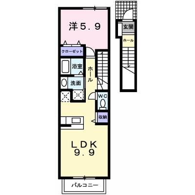 はる・る　曙　Ｂ 201【管理NO：1-012355001-02010】 ★家具家電は申し込み後に搬入しますの物件画像
