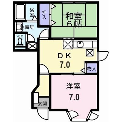 コーポ　ロアール　Ｂ 103【管理NO：1-007284402-01030】 ★家具家電は申し込み後に搬入しますの物件画像