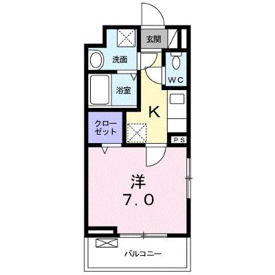 カーサ　幸 201【管理NO：1-024650701-02010】 ★家具家電は申し込み後に搬入しますの物件画像