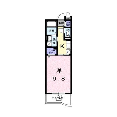 アヴィオン　Ａ 105【管理NO：1-014965701-01040】 ★家具家電は申し込み後に搬入します 2026年08月中旬入居可能の物件画像