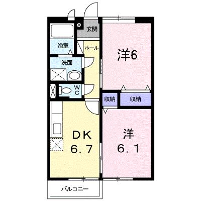 メゾン・ド・フローラ 202【管理NO：1-009675601-02020】 ★家具家電は申し込み後に搬入します★の物件画像