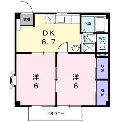 ベルフラワーⅠ 203【管理NO：1-004408401-02030】 ★家具家電は申し込み後に搬入しますの物件画像