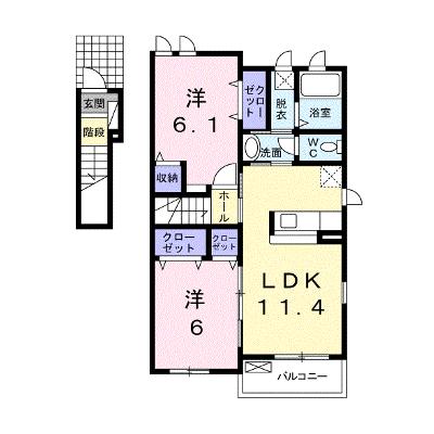ライツェント・シックⅠ 201【管理NO：1-017607901-02010】 ★家具家電は申し込み後に搬入します★の物件画像
