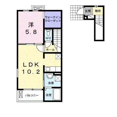 ウェルシュ　テリア 203【管理NO：1-017527001-02030】 ★家具家電は申し込み後に搬入しますの物件画像