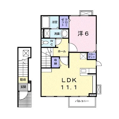 カサブランカ　Ａ－Ⅰ 203【管理NO：1-015976401-02030】 ★家具家電は申し込み後に搬入します 2026年08月中旬入居可能の物件画像