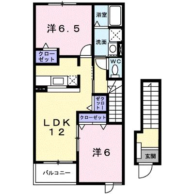 メゾン　エトワール 203【管理NO：1-013509301-02030】 ★家具家電は申し込み後に搬入しますの物件画像