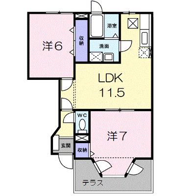 アウローラＢ 102【管理NO：1-009733802-01020】 ★家具家電は申し込み後に搬入しますの物件画像