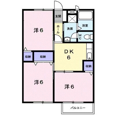 ラフィーネＤ 203【管理NO：1-007490904-02030】 ★家具家電は申し込み後に搬入しますの物件画像