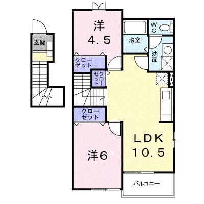 グランツ・ティー１Ｂ 201【管理NO：1-012054402-02010】 ★家具家電は申し込み後に搬入しますの物件画像