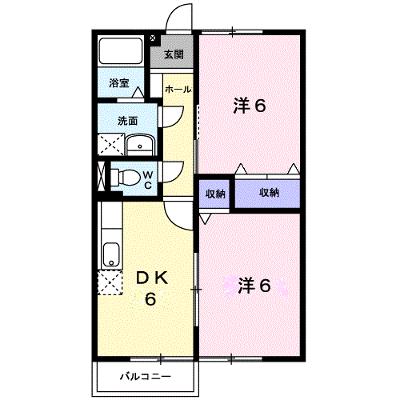 エルディム高野Ｂ 201【管理NO：1-006201902-02010】 ★家具家電は申し込み後に搬入しますの物件画像