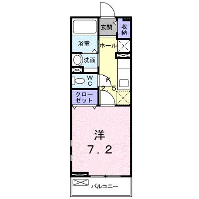 グリ－ンピュアⅡ 203【管理NO：1-016771801-02030】 ★家具家電は申し込み後に搬入します★の物件画像