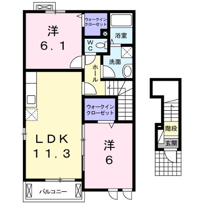 アルモニー和気 201【管理NO：1-016061601-02010】 ★家具家電は申し込み後に搬入します★の物件画像