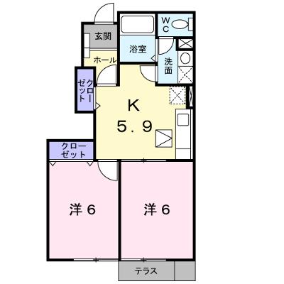 Ｃｒｏｕｄ　Ｏｏｋｕｂｏ　Ａ棟 102【管理NO：1-011850601-01020】 ★家具家電は申し込み後に搬入します★の物件画像