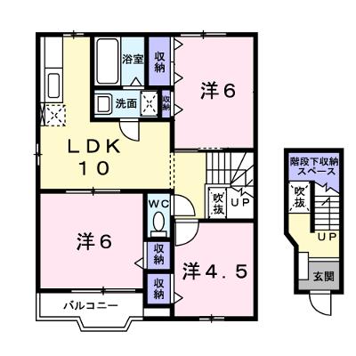 ヴィラ　フォーレスト　Ｂ 201【管理NO：1-011390902-02010】 ★家具家電は申し込み後に搬入しますの物件画像