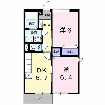 メゾン・ドゥ・コリーヌＡ 101【管理NO：1-005843901-01010】 ★家具家電は申し込み後に搬入します★の物件画像