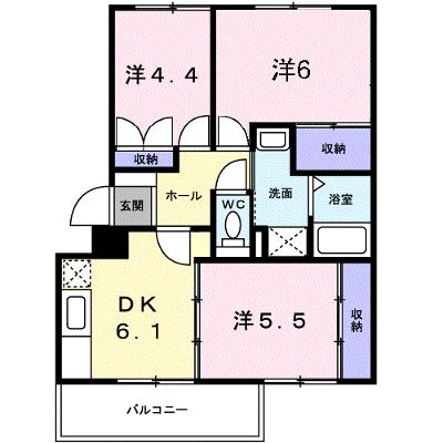ニューエルディム花水木Ｂ 301【管理NO：1-004245101-03010】 ★家具家電は申し込み後に搬入しますの物件画像