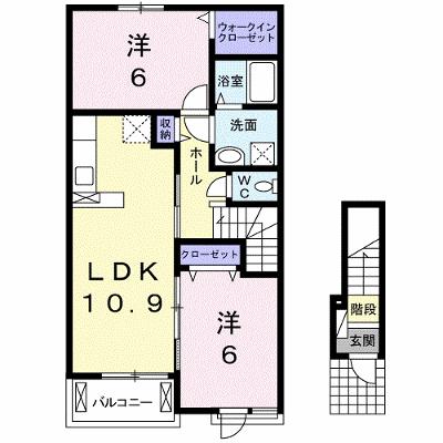 バウム　ヴィラージュ 202【管理NO：1-023478601-02020】 ★家具家電は申し込み後に搬入しますの物件画像