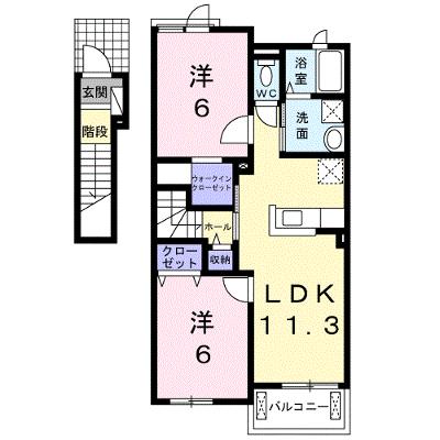 プレステージ花ずいＥ 202【管理NO：1-021298501-02020】 ★家具家電は申し込み後に搬入します★の物件画像