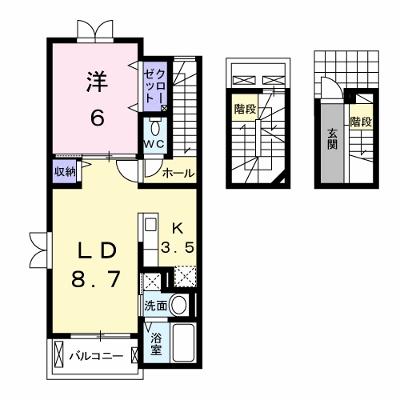 リバーサイド２ 306【管理NO：1-019441701-03050】 ★家具家電は申し込み後に搬入します★の物件画像