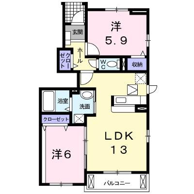 スマイリー乙多見Ｃ 101【管理NO：1-016930201-01010】 ★家具家電は申し込み後に搬入します★の物件画像