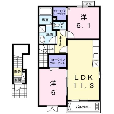 ラ・コリーヌ 203【管理NO：1-016154001-02030】 ★家具家電は申し込み後に搬入します★の物件画像