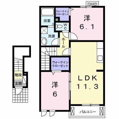 アルモニー和気 202【管理NO：1-016061601-02020】 ★家具家電は申し込み後に搬入します★の物件画像