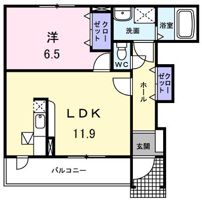 リヴィエール 101【管理NO：1-014367501-01010】 ★家具家電は申し込み後に搬入します★の物件画像