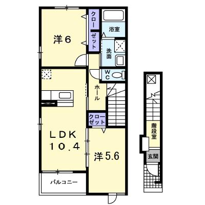 コンフォータブル 201【管理NO：1-014338601-02010】 ★家具家電は申し込み後に搬入しますの物件画像
