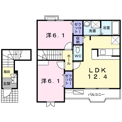 グランディール　Ｂ 202【管理NO：1-013440902-02020】 ★家具家電は申し込み後に搬入しますの物件画像