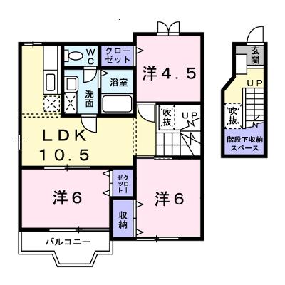 プリムローズ　Ｂ棟 203【管理NO：1-012406602-02030】 ★家具家電は申し込み後に搬入します★ ★2026年09月上旬入居可能★の物件画像
