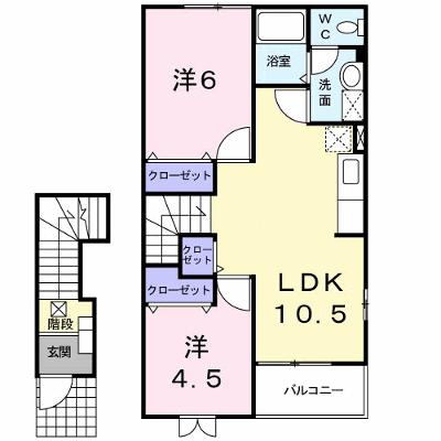 エトワール　Ｂ 202【管理NO：1-012236602-02020】 ★家具家電は申し込み後に搬入しますの物件画像