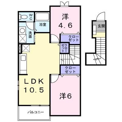 エトワール　Ａ 202【管理NO：1-012236601-02020】 ★家具家電は申し込み後に搬入します★の物件画像