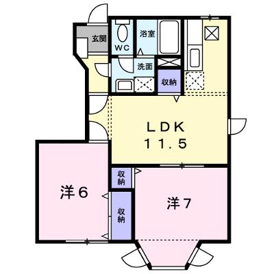サンシティ臼井 101【管理NO：1-010316201-01010】 ★家具家電は申し込み後に搬入します★の物件画像