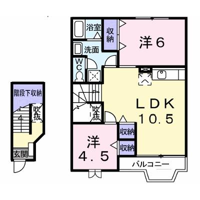 メイツクレストールＢ 202【管理NO：1-006981002-02020】 ★家具家電は申し込み後に搬入します★の物件画像