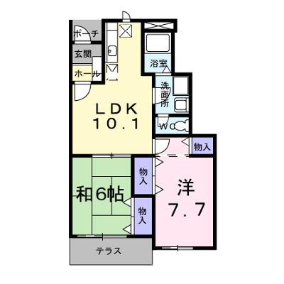 パピリオ初瀬 102【管理NO：1-006966301-01020】 ★家具家電は申し込み後に搬入しますの物件画像