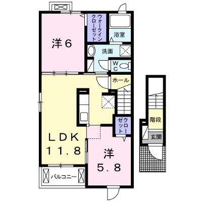 ミキハウスⅢＢ 201【管理NO：1-021060502-02010】 ★家具家電は申し込み後に搬入しますの物件画像