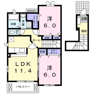 アドベントヒルズＡ 203【管理NO：1-014525701-02030】 ★家具家電は申し込み後に搬入します★の物件画像