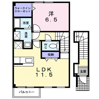 サン・スプリングメゾンＢ 201【管理NO：1-013693301-02010】 ★家具家電は申し込み後に搬入します★の物件画像