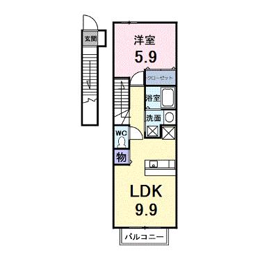 アプローズＢ 201【管理NO：1-012504701-02010】 ★家具家電は申し込み後に搬入します★の物件画像