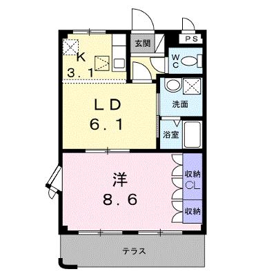 エクレセンス 106【管理NO：1-099330701-01050】 ★家具家電は申し込み後に搬入します★の物件画像