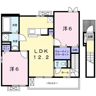 オーブ・プロムナード 205【管理NO：1-024580201-02040】 ★家具家電は申し込み後に搬入しますの物件画像