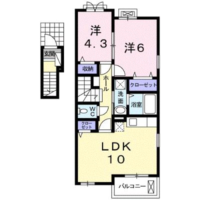 グラッチェ弐番館 201【管理NO：1-023370501-02010】 ★家具家電は申し込み後に搬入します 2026年07月下旬入居可能の物件画像