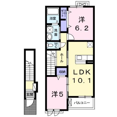 トゥールビヨン 203【管理NO：1-023011801-02030】 ★家具家電は申し込み後に搬入しますの物件画像