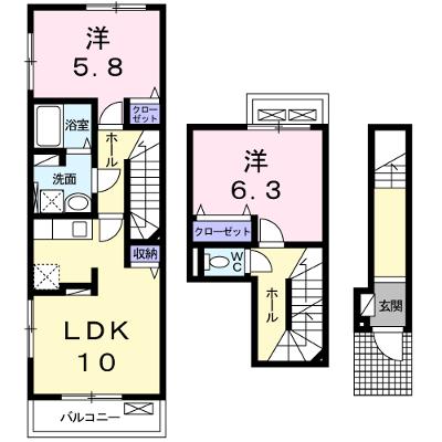 ウインダム　ガーデンⅡＡ 201【管理NO：1-022914101-02010】 ★家具家電は申し込み後に搬入しますの物件画像