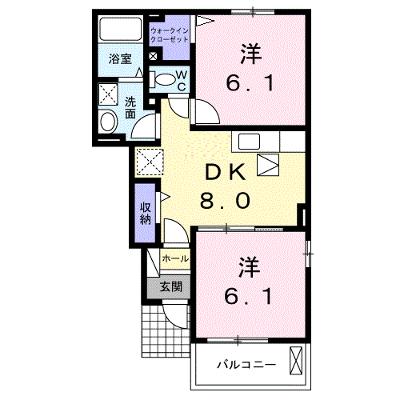 ヴィヴァーチェ　Ⅱ 103【管理NO：1-021093202-01030】 ★家具家電は申し込み後に搬入しますの物件画像